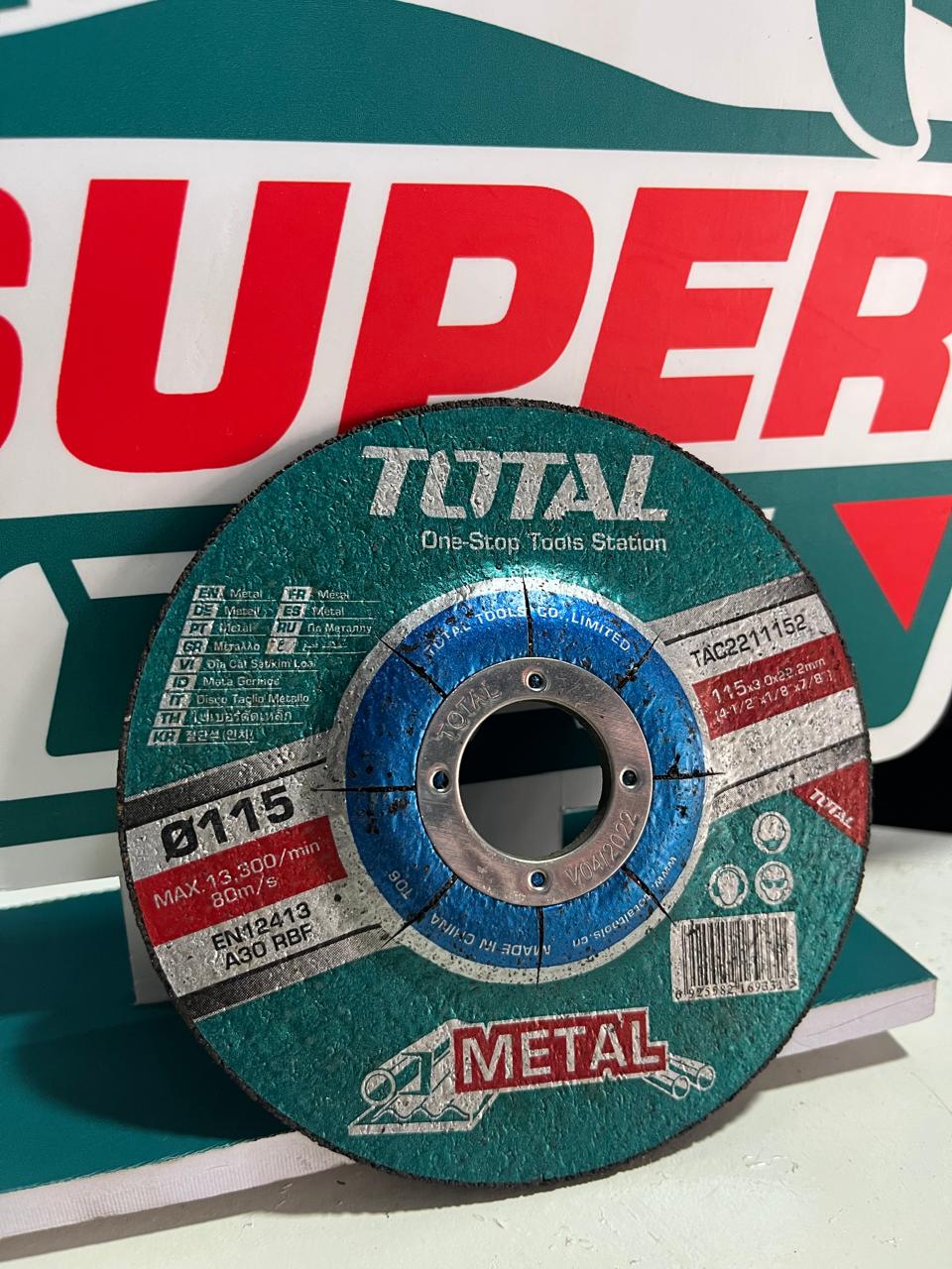 DISCO PARA METAL GRUESO 4-1/2 TOTAL TAC2211152